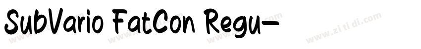 SubVario FatCon Regu字体转换